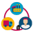 Icon representing supply chain